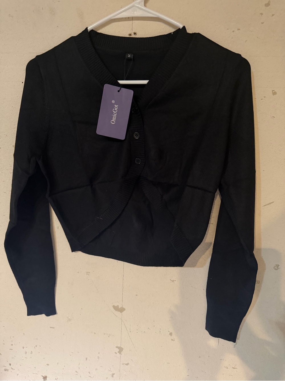 Amazon Black Women’s Cropped Cardigan Sweater